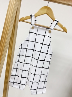 Pronta entrega - Jardineira Kids Grid na internet