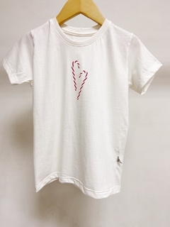 Pronta entrega - Camiseta kids off manga curta bengalinha coração marsala - loja online