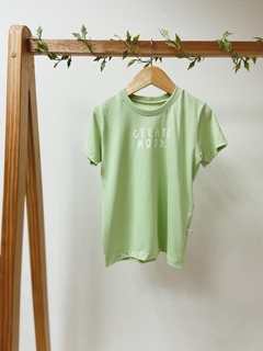 Imagem do Pronta entrega - Camiseta manga curta GELATO MOOD. verde fabula