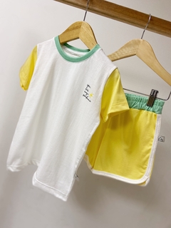 Pronta entrega - Conjunto colors You Are my Sunshine mint, baunilha e off