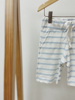 Pronta entrega - Bermuda Jogger kids listra Aqua - comprar online