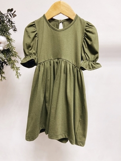 Pronta entrega - Vestido Mullet kids manga princesa verde cactus na internet