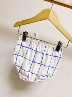 Pronta entrega - Bloomer blue grid - loja online