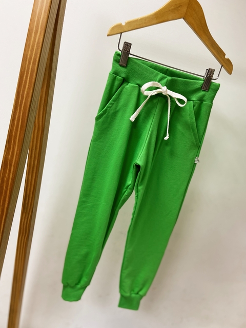 Pronta entrega - Calça jogger moletinho hortelã