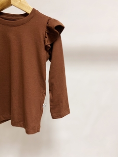 Pronta entrega - Blusa kids manga longa com babado - You Boy Kids