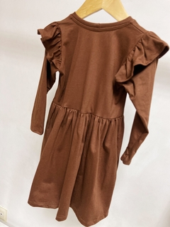 Pronta entrega - Vestido Mullet kids manga longa com babado - comprar online