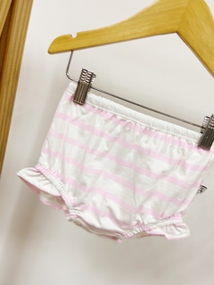 Pronta entrega - Bloomer babado listrado rosa claro - comprar online