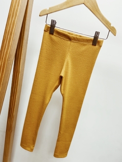 Pronta entrega - Legging kids canelado mostarda