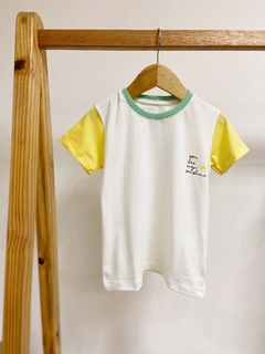 Pronta entrega - Camiseta kids manga curta you are my sunshine sol em relevo - You Boy Kids