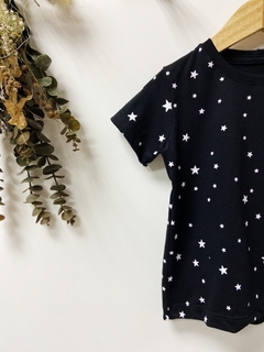 Pronta entrega - Camiseta Kids manga curta Estrelinhas