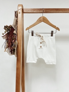 Pronta Entrega - Bermuda saruel Kids com botões canelado Off