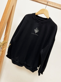 Pronta entrega - Casaco tradicional kids moletinho estampa escrita NO RAIN, NO FLOWERS - comprar online