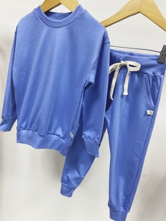 Pronta entrega - Conjunto kids moletinho blue - loja online