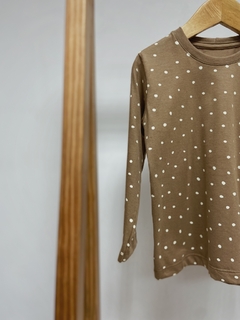 Pronta Entrega - Camiseta kids Manga Longa Bolinhas - comprar online