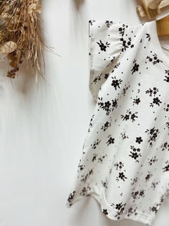 Pronta entrega - Blusa Kids manga babado off floral - You Boy Kids