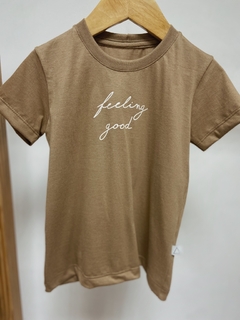 Pronta Entrega - Camiseta kids manga curta avelã FEELING GOOD - comprar online