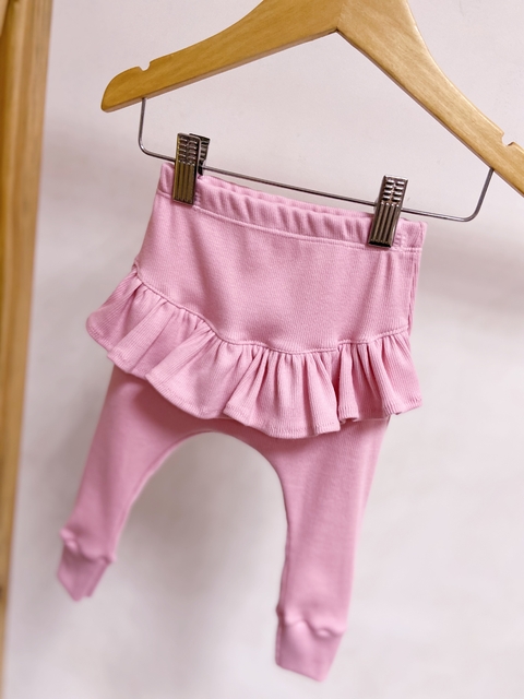 Pronta entrega - calça baby babado canelado