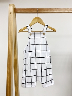 Pronta entrega - Jardineira Kids Grid - You Boy Kids