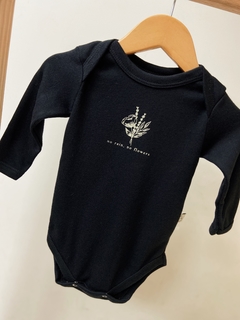 Pronta Entrega - Body manga longa escrita NO RAIN, NO FLOWERS - comprar online