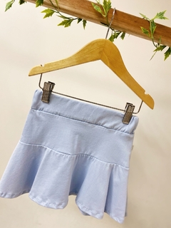 Pronta entrega - Saia babado Aqua - loja online