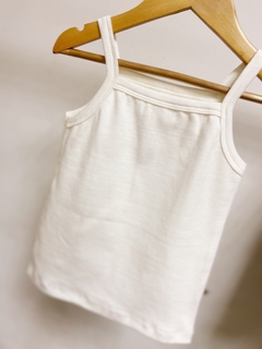 Pronta entrega - regata alça kids canelada off na internet