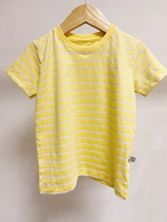 Pronta entrega - Camiseta Kids Manga curta estampada yellow Stripes
