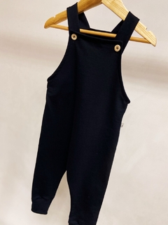 Pronta entrega - jardineira kids longa botões madeira moletinho - You Boy Kids