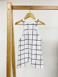 Pronta entrega - Jardineira Kids Grid - loja online