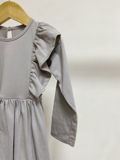 Pronta entrega - Vestido babados kids manga longa - loja online