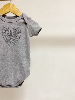 Pronta entrega - Body LOVE DAD cinza mescla - You Boy Kids