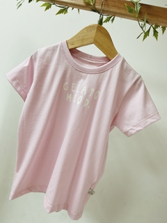 Pronta entrega - Camiseta manga curta GELATO MOOD. rosa claro - comprar online
