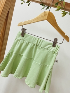 Pronta entrega - Saia babado verde fabula - loja online