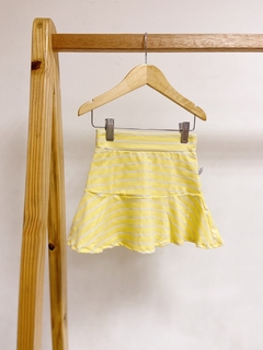 Pronta entrega - Saia babado yellow Stripes - comprar online