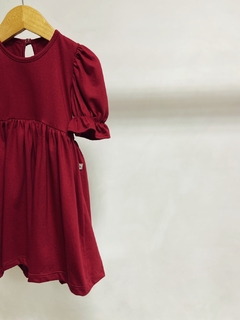 Imagem do Pronta entrega - Vestido Mullet kids manga princesa Marsala