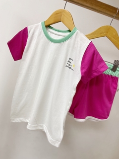 Pronta entrega - Conjunto colors You Are my Sunshine mint, pink e off na internet