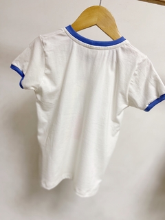 Pronta entrega - Camiseta kids manga curta off rainbow friso blue - loja online