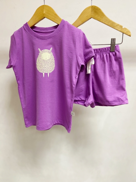 Pronta Entrega - Pijaminha curto grape ovelhinha brilha no escuro - comprar online