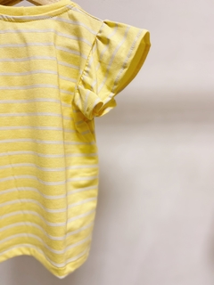 Pronta entrega - Blusa babado yellow Stripes - comprar online