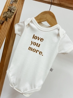 Pronta entrega - Body manga curta off LOVE YOU MORE. - comprar online