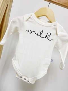 Pronta entrega - Body manga longa MILK off na internet