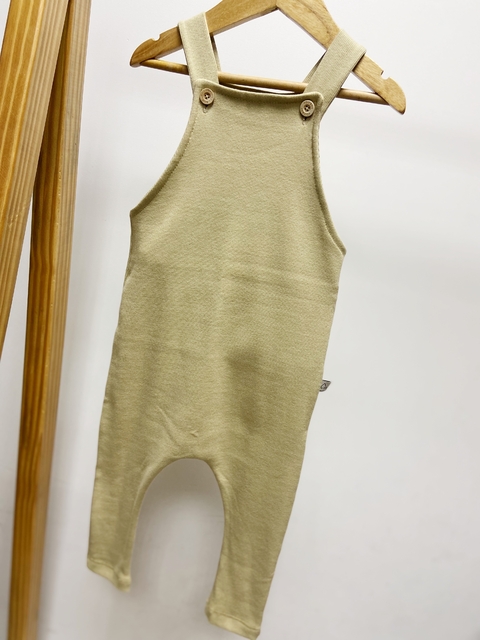 Pronta Entrega - Jardineira longa canelada areia - comprar online