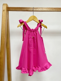 Pronta entrega - Macaquinho com bolso liso basics pitaya - comprar online