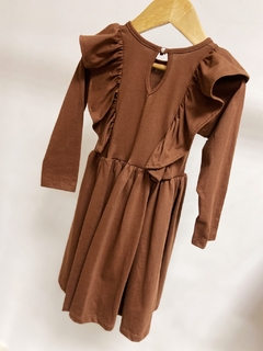 Pronta entrega - Vestido babados kids manga longa - loja online