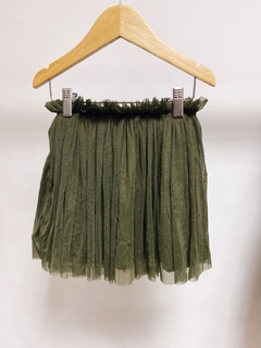 Pronta entrega - saia tule verde cactus - loja online