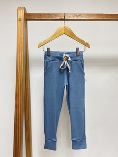 Pronta entrega - Calça jogger canelado azul vintage - comprar online