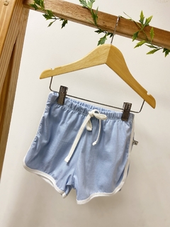 Pronta entrega - Shorts boxer retrô Aqua - loja online