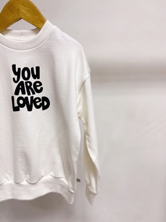 Pronta entrega - Casaco kids off you are loved moletinho na internet