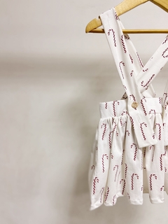 Imagem do Pronta entrega - Salopete alça kids bengalinhas Marsala