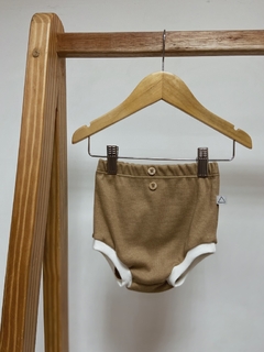 Imagem do Pronta entrega - Conjunto Retrô canelado Avelã friso off