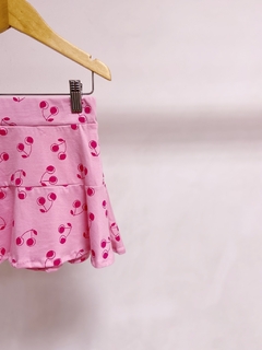 Pronta entrega - Saia babado cherry na internet